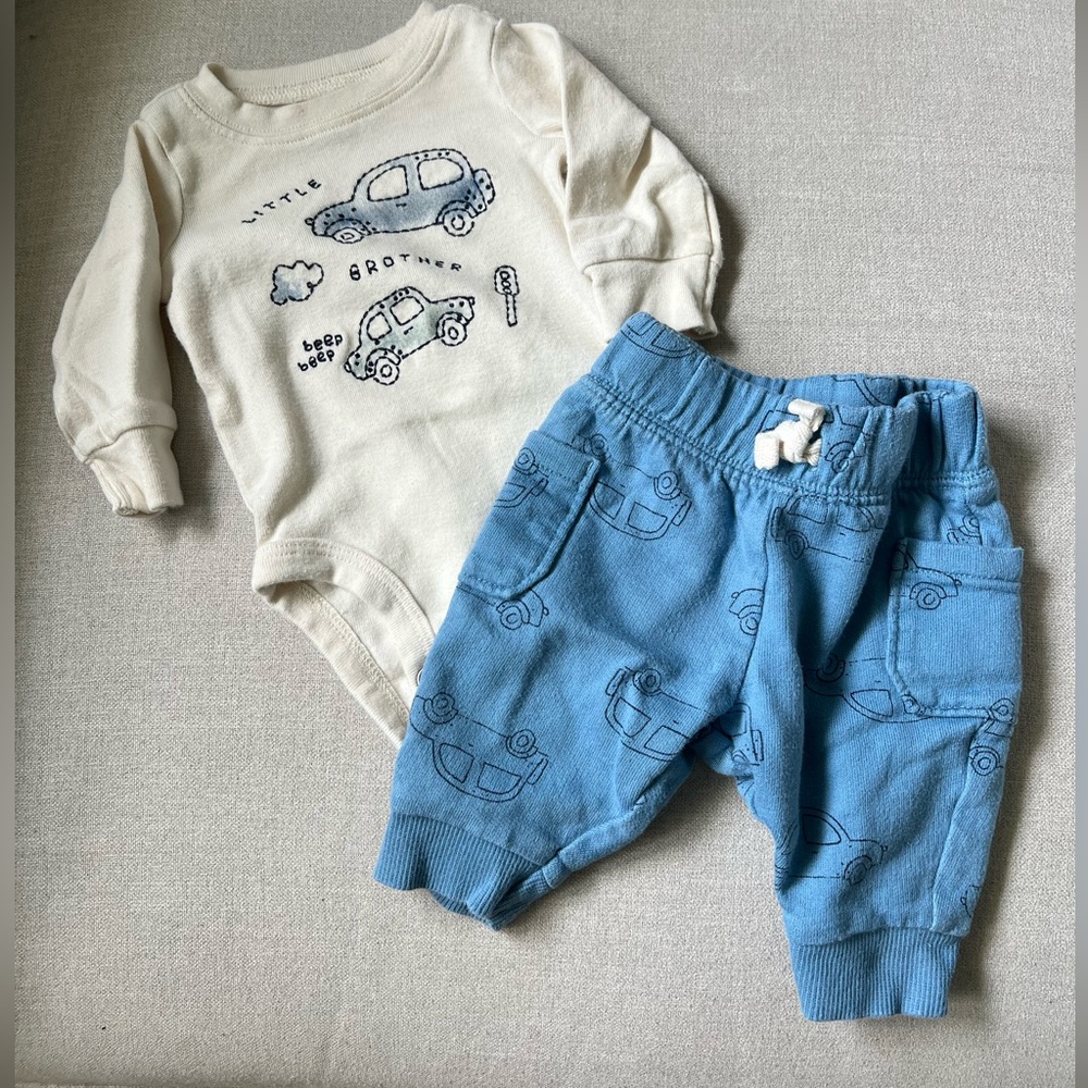 Carters Newborn Cars Little Brother Set